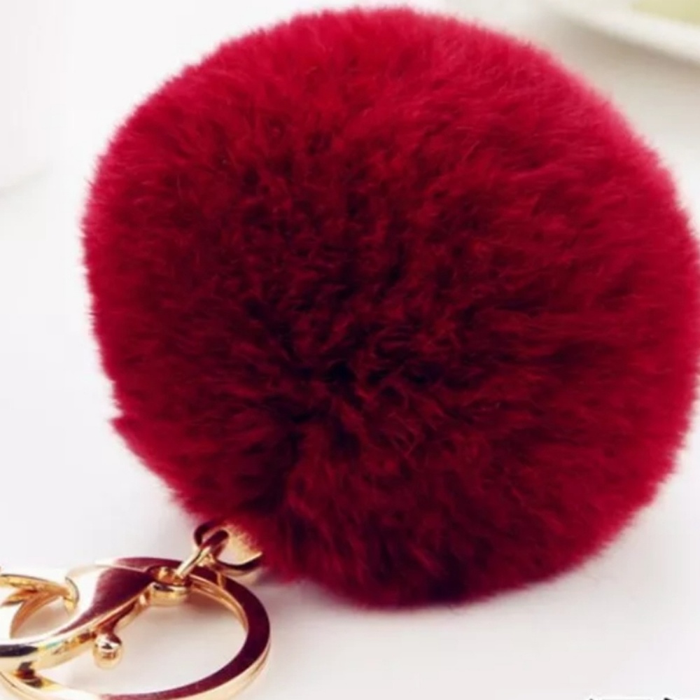 Pom Pom Key Chain - Picture 2 of 3